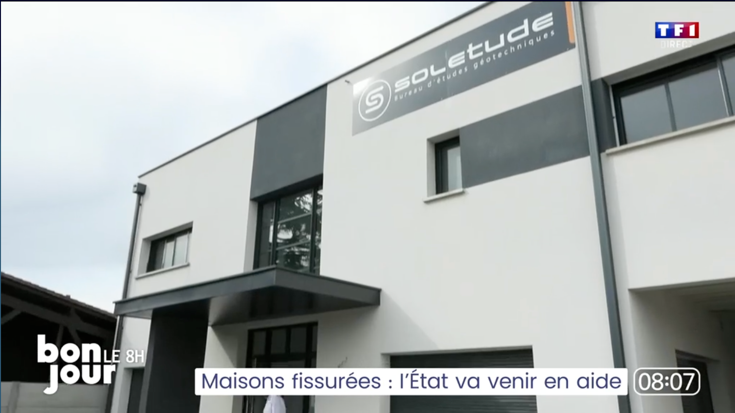 Passage de Soletude au journal TV TF1